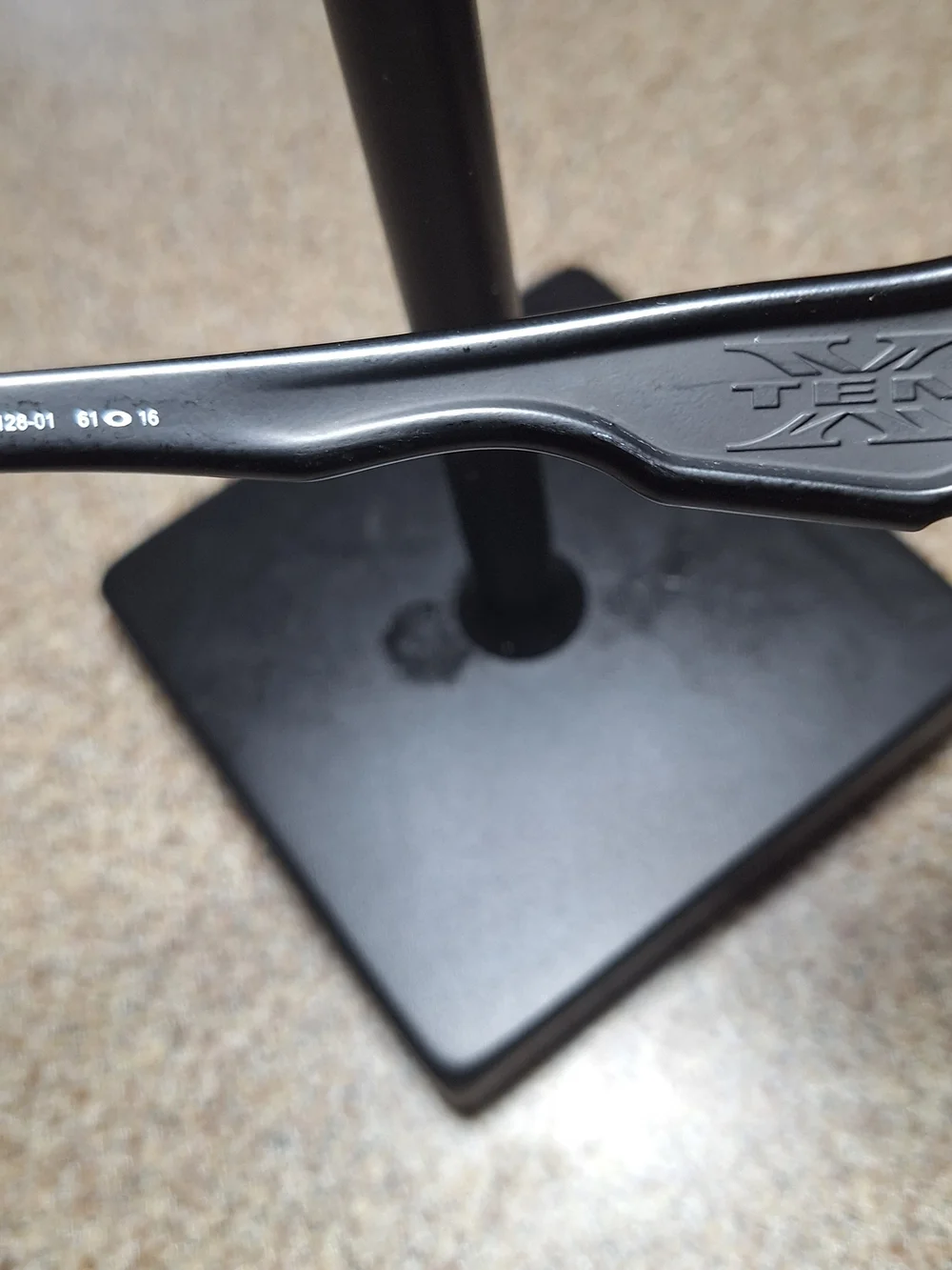 Oakley Ten X Sunglasses OO9128-01 Polished Black Frame 61-16 w/ Case
